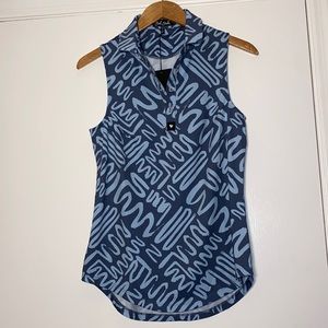 Bad birdie sleeveless gold shirt